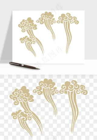 国潮祥云矢量png免抠