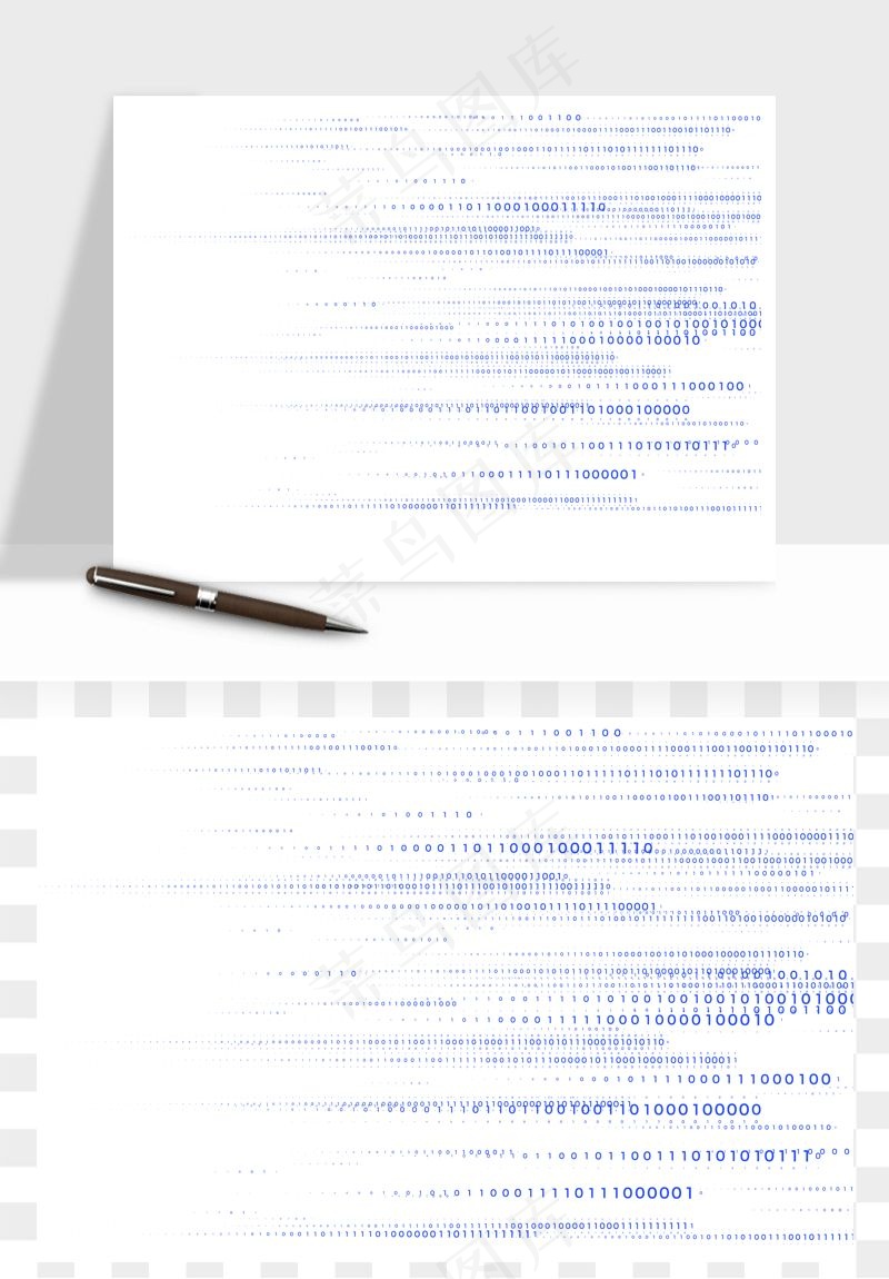 科技几何点线数字装饰png免抠