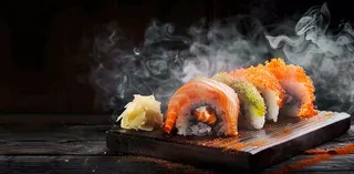 日韩料理美食摄影图背景