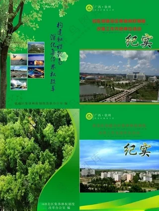 林业封面树林矢量