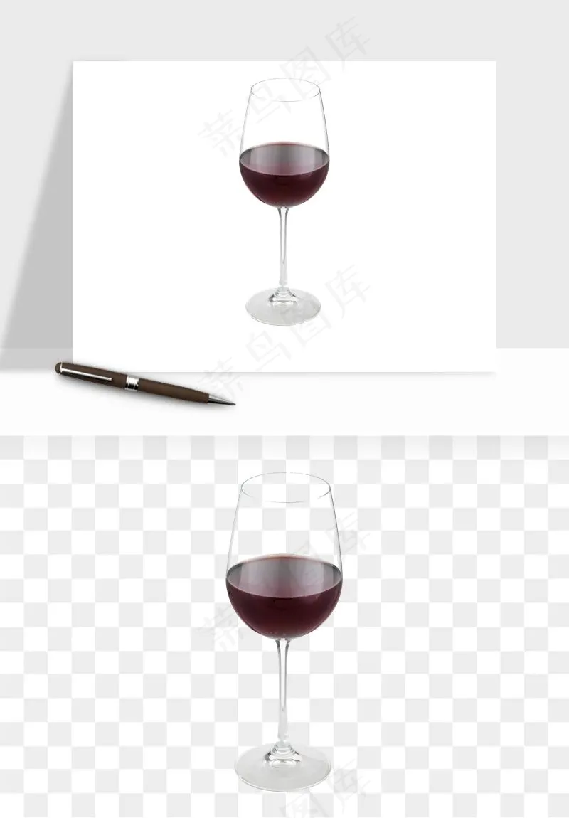红酒玻璃酒杯png免抠