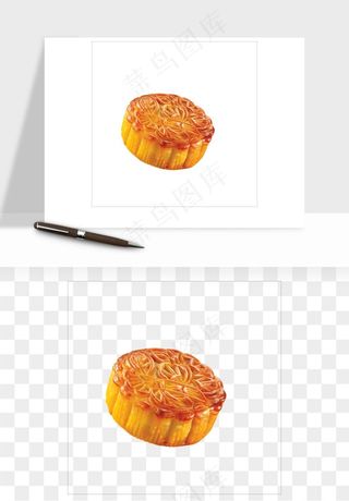 中秋月饼实物png免抠