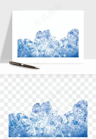 冰块清爽png免抠