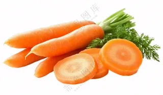 新鲜胡萝卜蔬菜免抠