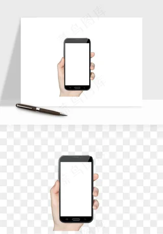 手拿手机素材png免抠