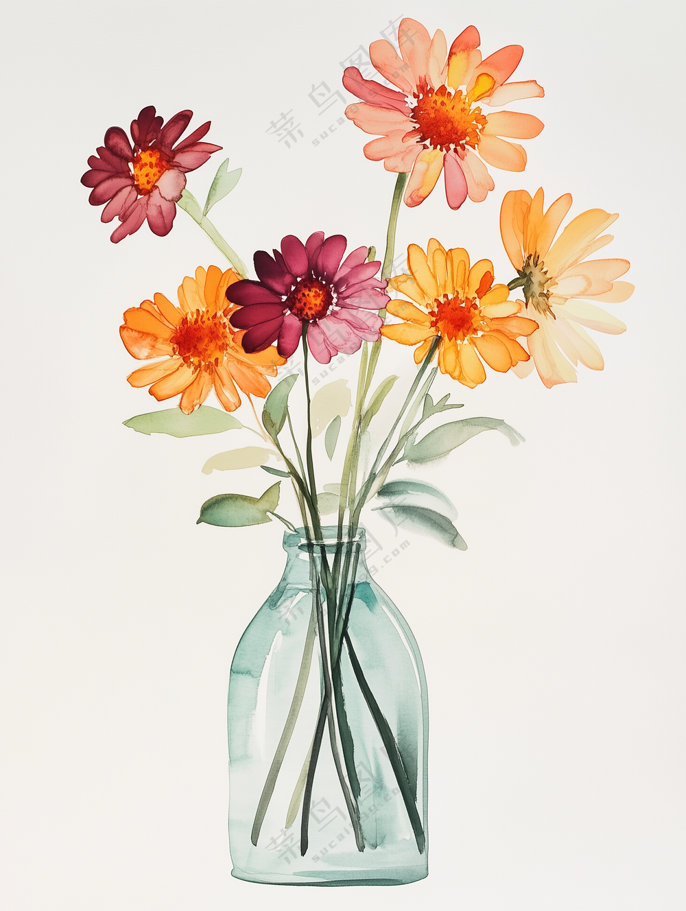 水彩花卉插画