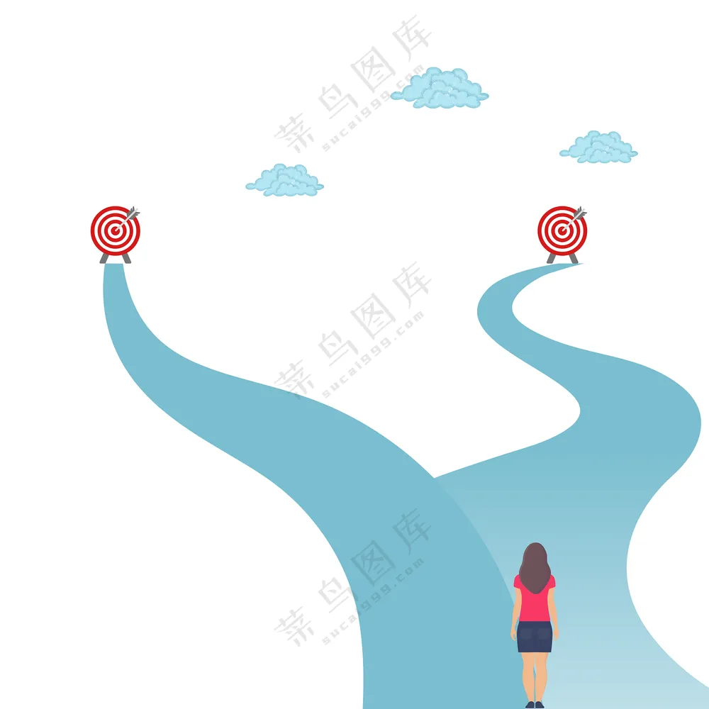 改变目标卡通插画图片