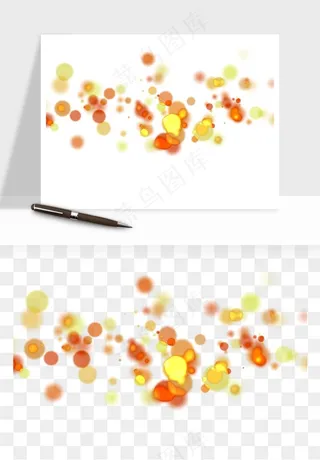 彩色光斑梦幻光点png免抠