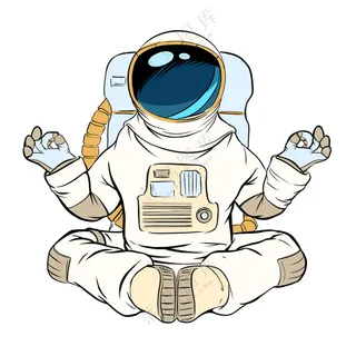 练瑜伽的宇航员