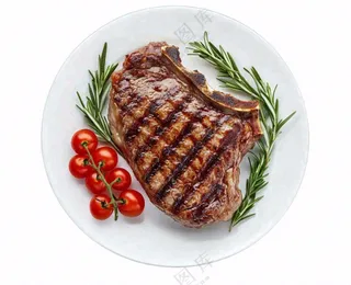 牛排番茄西餐食物免抠