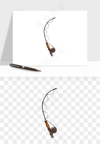 钓鱼竿png免抠