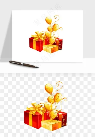 礼盒礼物png免抠