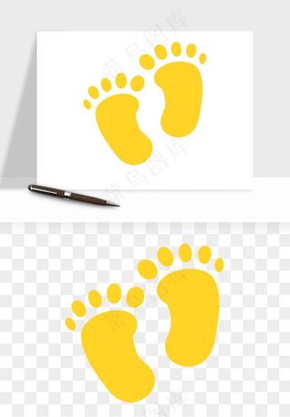 脚印脚丫鞋印png免抠