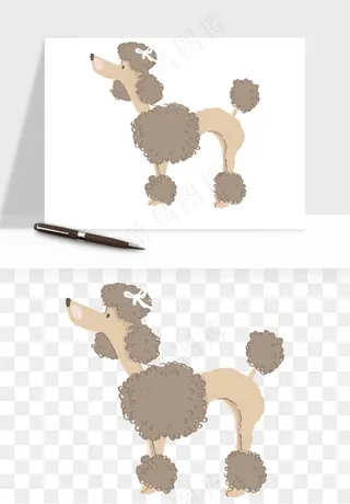 手绘狗狗宠物png免抠