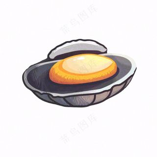 海洋海虹贝壳卡通插画免抠