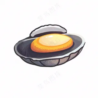 海洋海虹贝壳卡通插画免抠