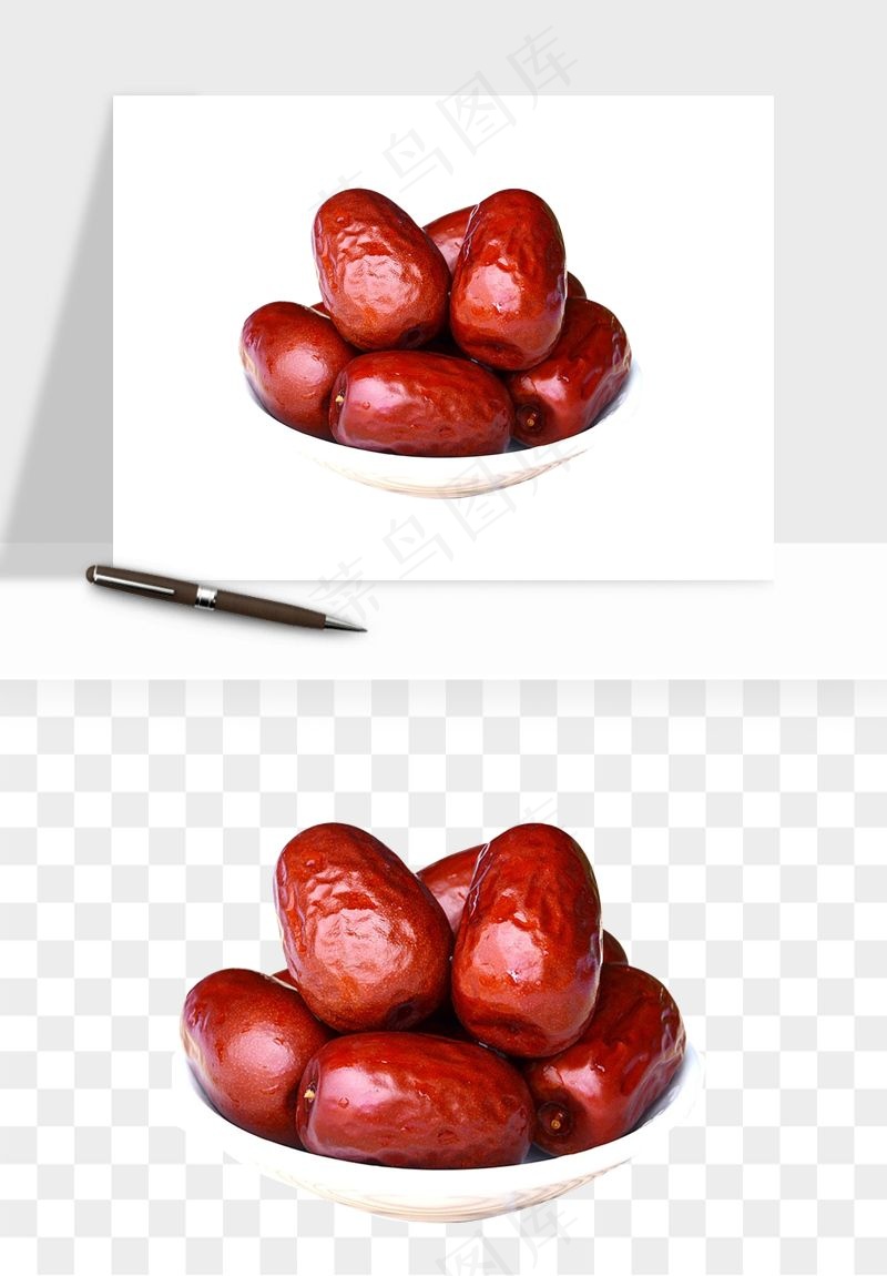 红枣大枣png免抠
