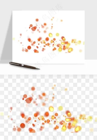 彩色光斑梦幻光点png免抠