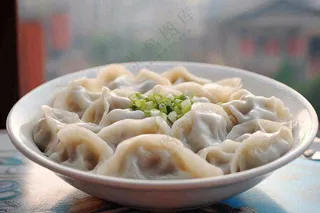 饺子中国传统美食立冬冬至摄影图