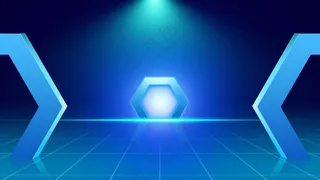 科技风蓝色立体背景