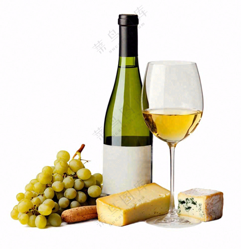 葡萄酒杯奶酪水果葡萄摄影图免抠