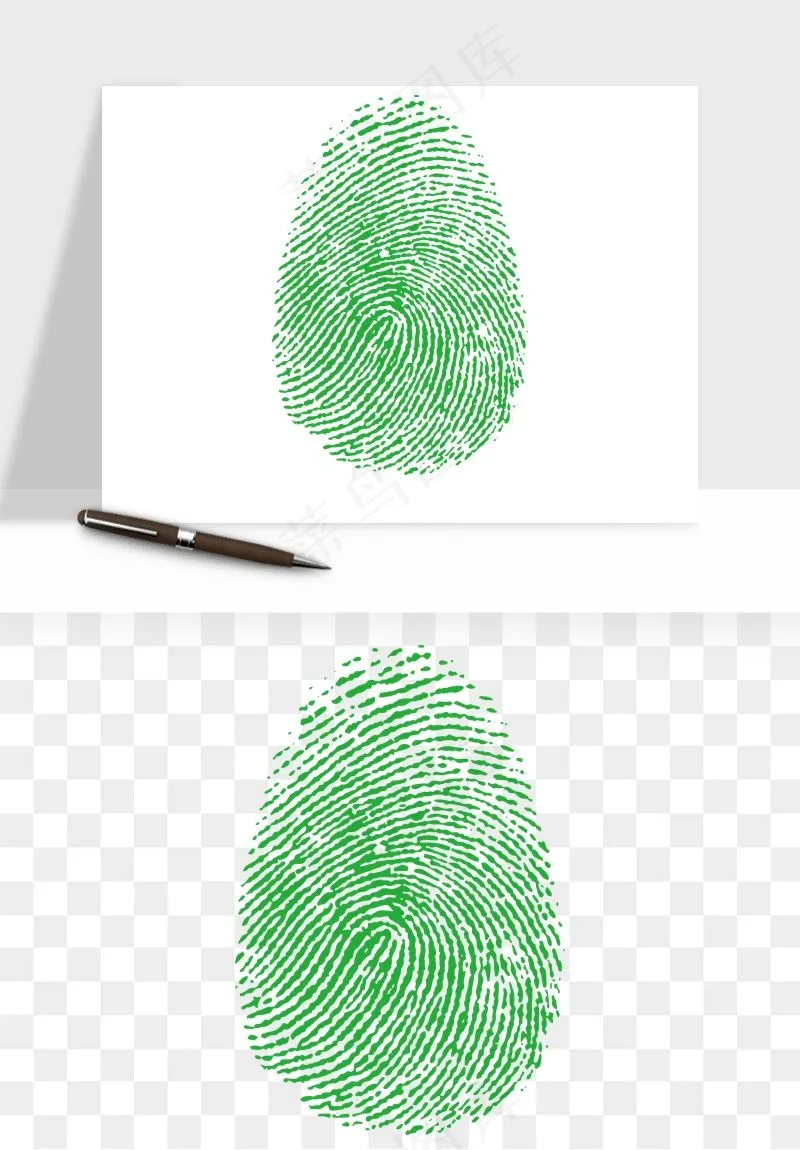 指纹手指纹路png免抠
