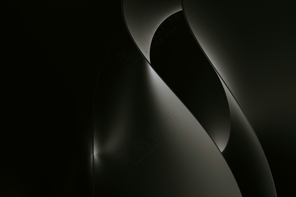 黑色扭曲抽象背景图