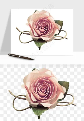 复古花卉相框欧式png免抠