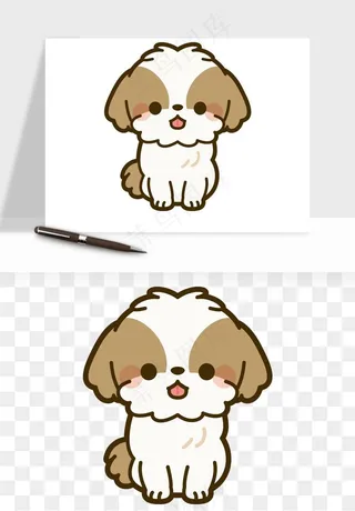 卡通狗狗猫咪png免抠