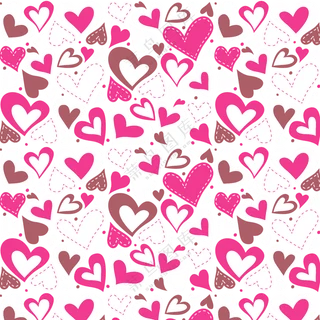 不同形态的心形情人节图案免抠素材