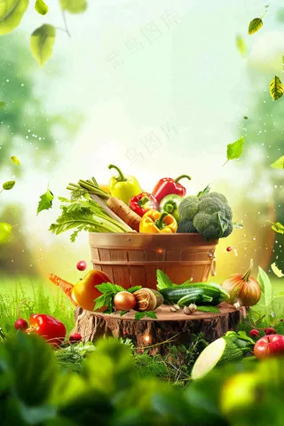 农林蔬果生鲜店水果店蔬菜店背景