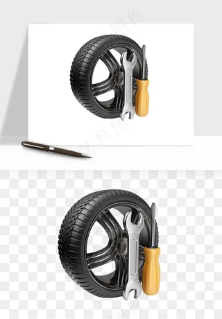 轮胎汽车零件png免抠