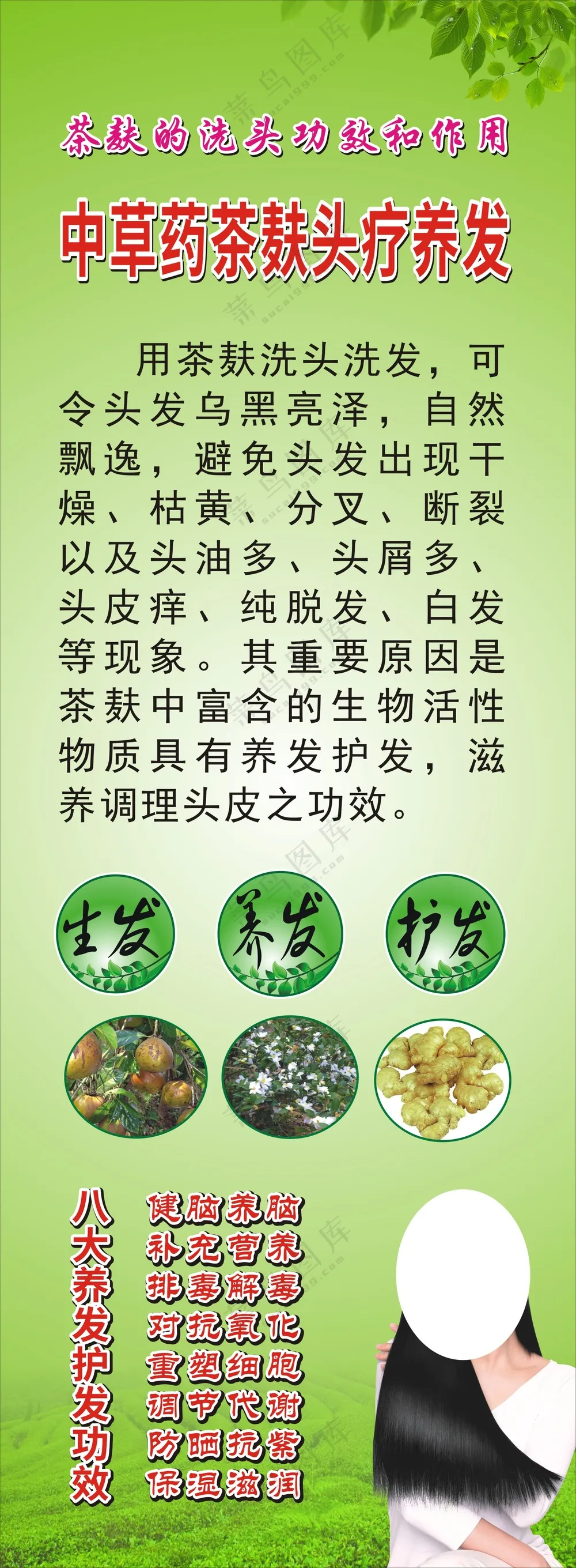 洗头宣传海报