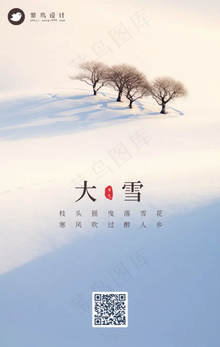 大雪手机海报