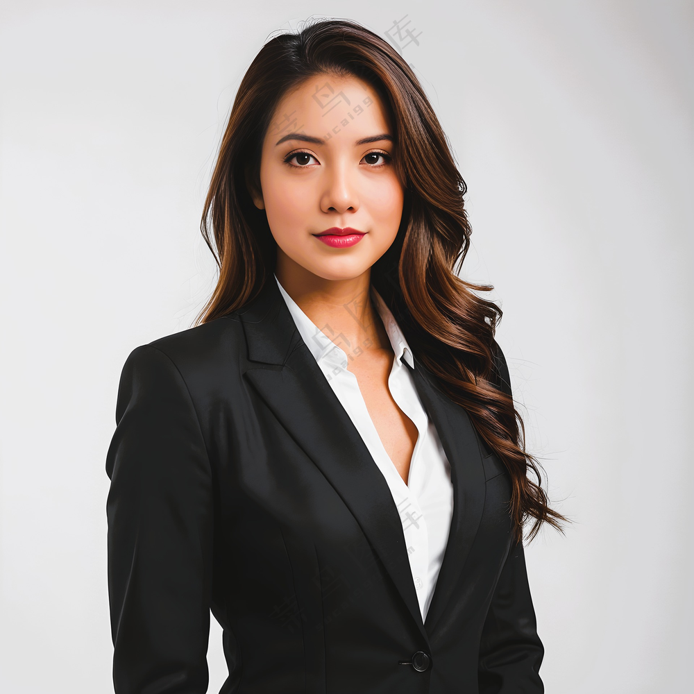 商务西装美女图片