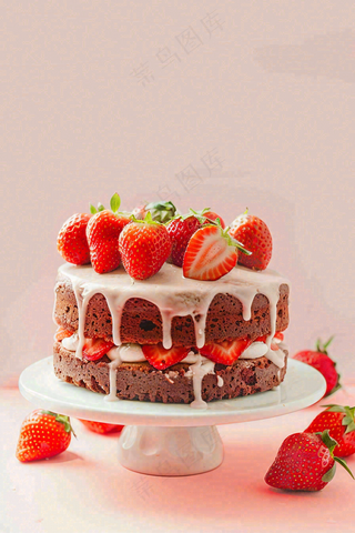 面包蛋糕甜点美食摄影图