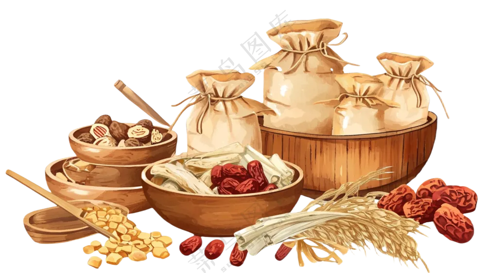 中药药材插图免扣