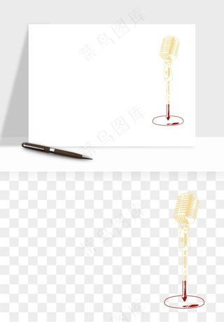 话筒直播麦克风png免抠