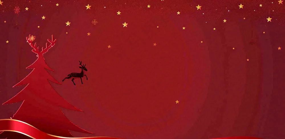 圣诞节卡通插画背景