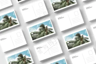 17明信片样机名片贺卡卡片请柬文创展示样机PSD素材