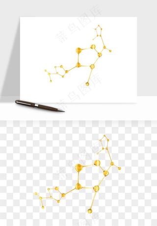 细胞水分子DNA精华成分png免抠