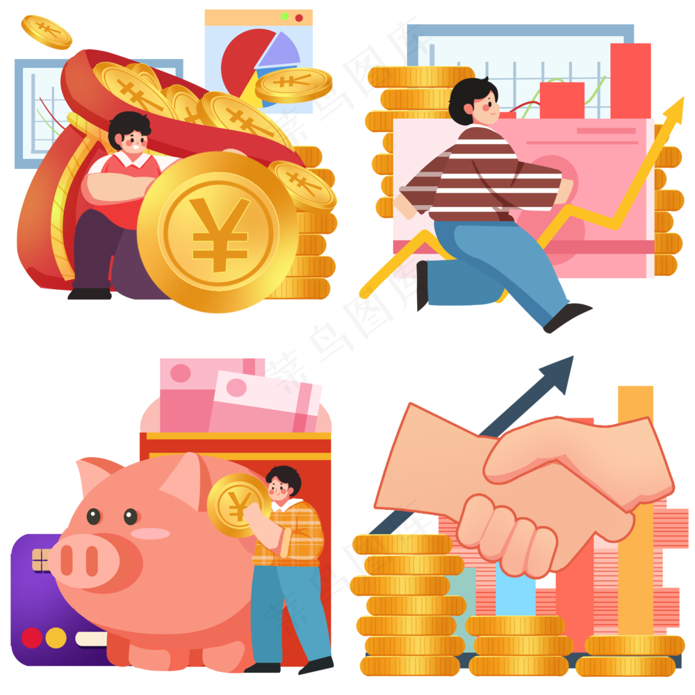 上班白领商务金融金钱