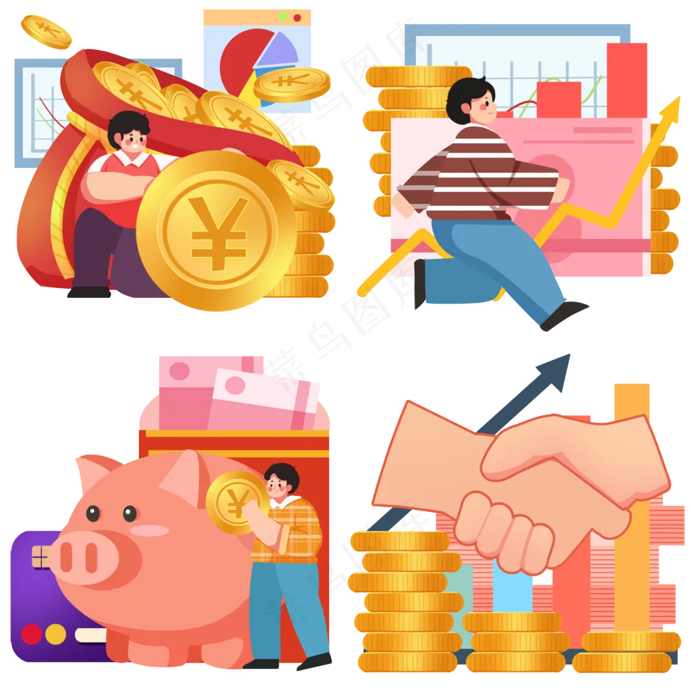 上班白领商务金融金钱