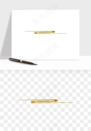 国潮线条祥云装饰png免抠