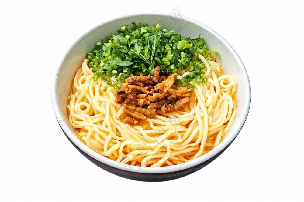 麻辣干拌面牛肉鸡肉美食摄影图免抠