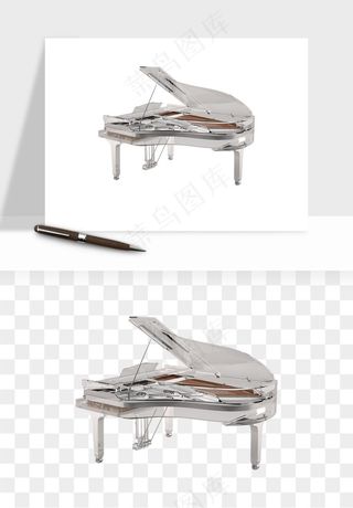 钢琴乐器琴键png免抠