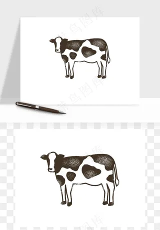 奶牛矢量