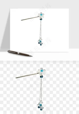 古风发簪头饰配饰png免抠