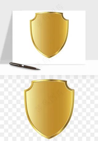 盾牌护盾认证品质徽章png免抠