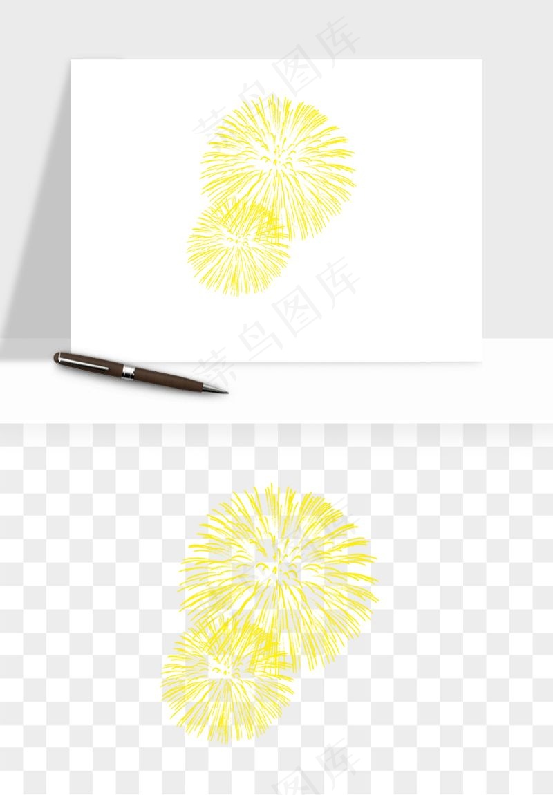 卡通烟花烟火礼花png免抠